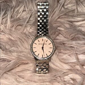 Michael Kors Silver and Cream Watch